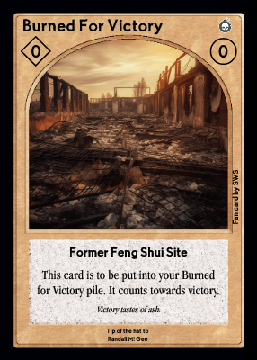 Burned For Victory